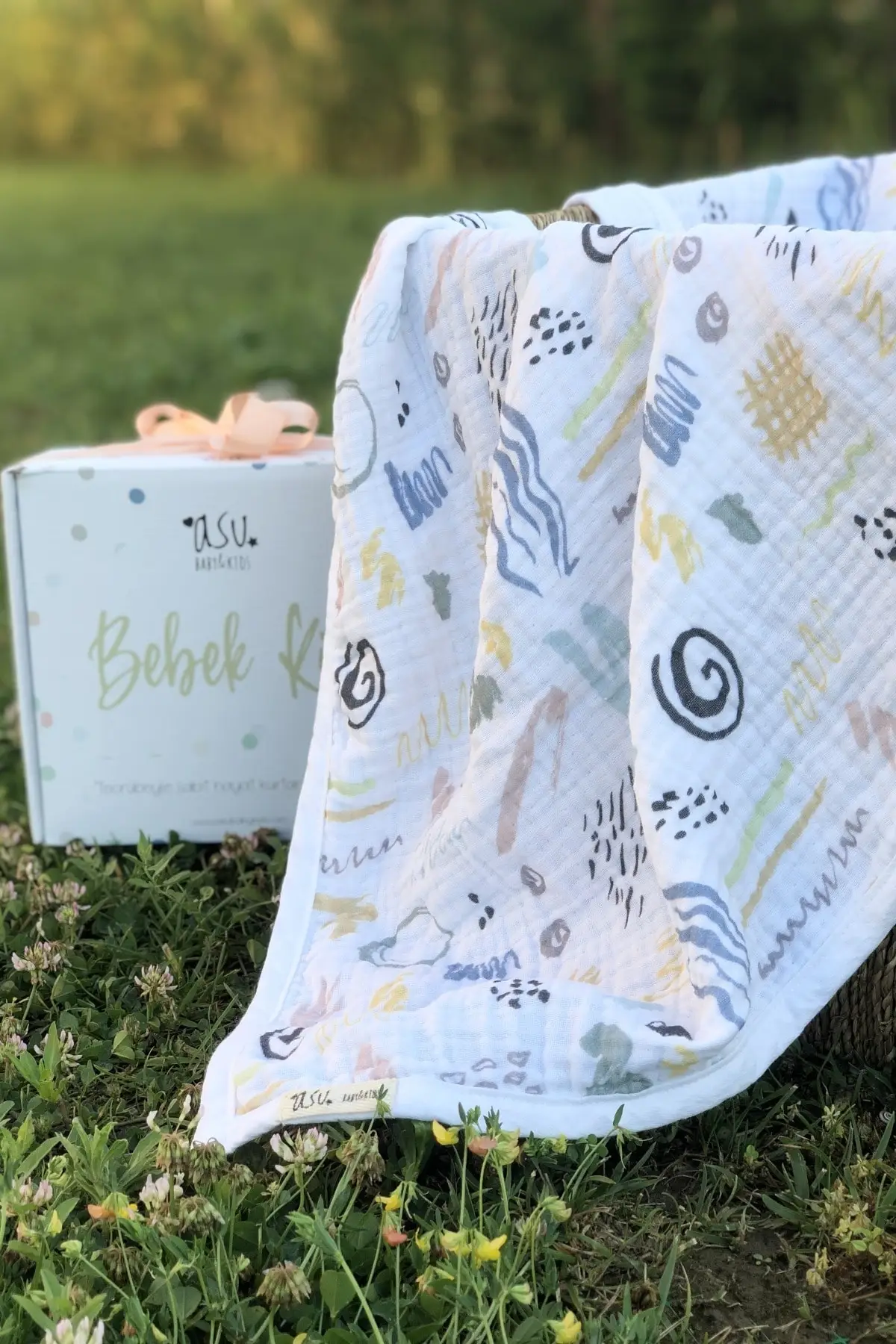 

Мемфис органическое 4 сложения муслиновое одеяло Детский подарок для мамы и ребенка