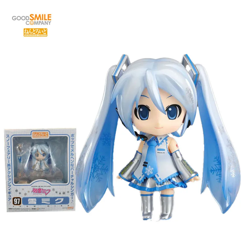 

GSC Good Smile NENDOROID 097 Hatsune Snow Miku VOCALOID Lovely PVC Collection Originality Desktop Decoration Model Toy Gift