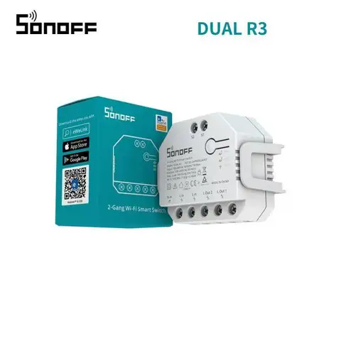 Смарт-выключатель SONOFF MINI DUAL R3 / R3 Lite с поддержкой Wi-Fi