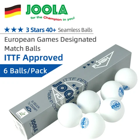 Мячи для настольного тенниса JOOLA, 3 звезды, бесшовные, специально для Европейских игр, профессиональные мячи для пинг-понга с сертификатом ITTF