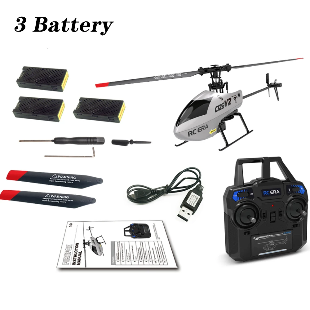 C129 V2 RC Helicopter 4 Channel Remote Controller Helicopter Charging Toy Drone Model UAV Outdoor Aircraft RC DroneToy
