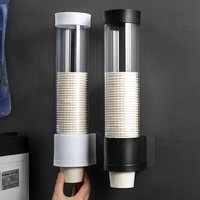 automatic cup remover home office cup dispenser dust free punch free cup holder shelf table side disposable paper cup holder