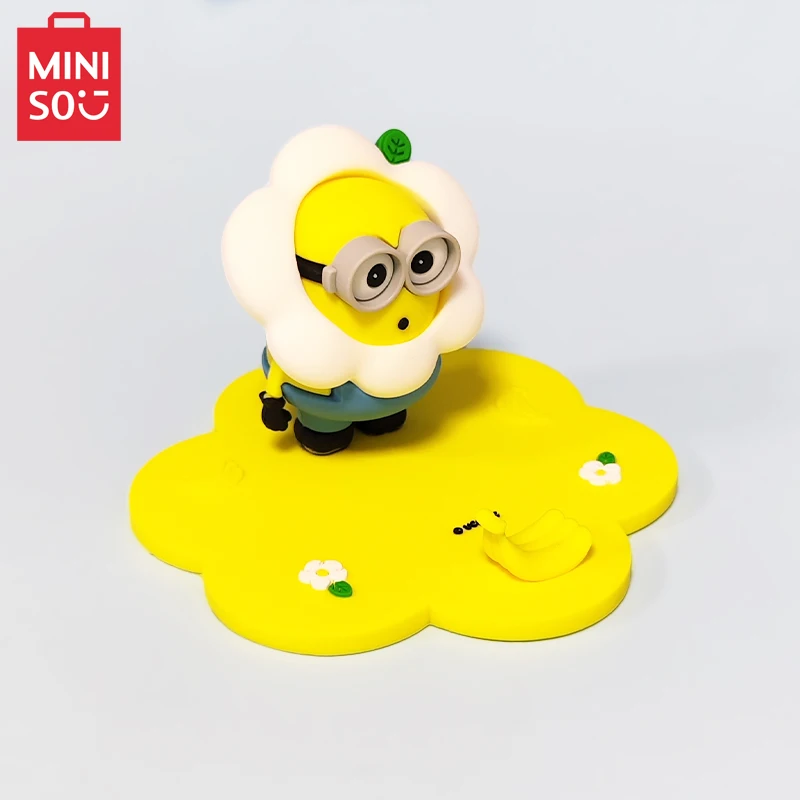 MINISO Huahua Миньоны Боб настольная подставка Милая мультяшная декорация ленивая