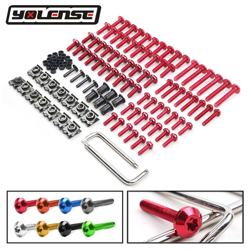 

For YAMAHA YZF R1 R6 R3 R25 FZ1 FZ6 FZ6N FZ8 XJ6 TMAX 530 500 Motorcycle accessories custom fairing screw bolt windscreen screw