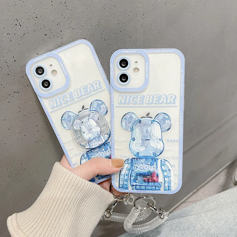 

Fashion Brand Summer Cool Bear Phone Case for IPhone 13 12 11 Pro MAX 8 7 6 6s Plus X XS Max XR Phone Soft Silicone Cover Cases