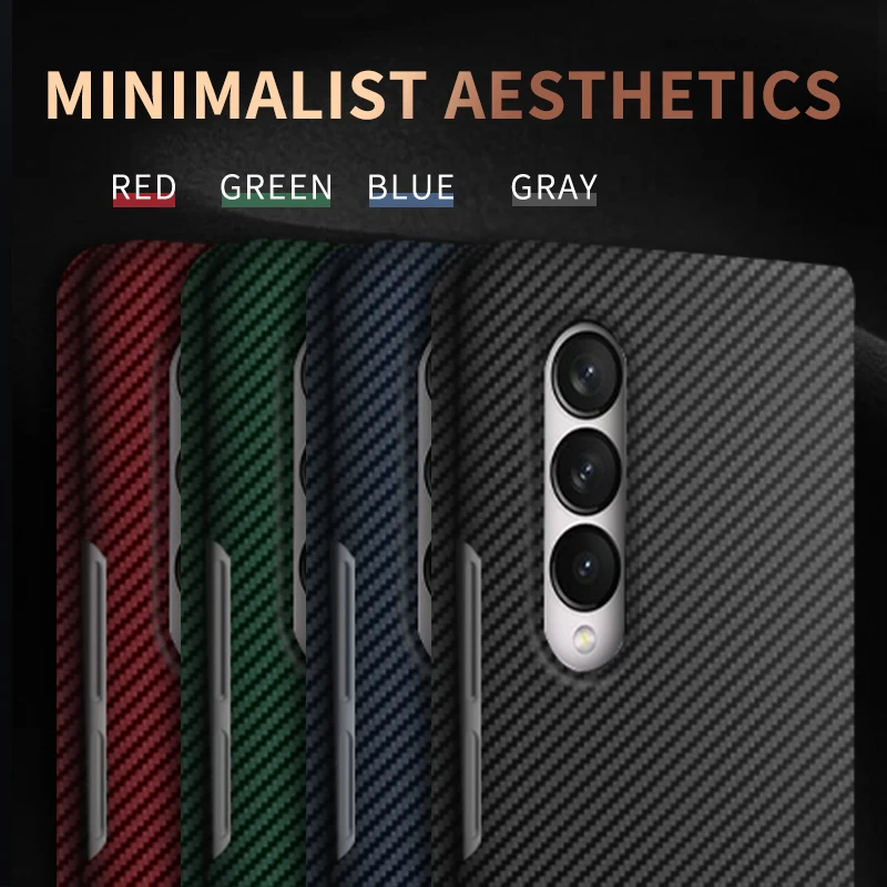 Ceny Luksusowe Etui Z Włókna Węglowego Do Samsung Galaxy Z Krotnie 4 Przypadku Matowy Slim Odporny Na Wstrząsy Twardy Tylna Pokrywa Dla Samsung Z Fold3 ZFold2