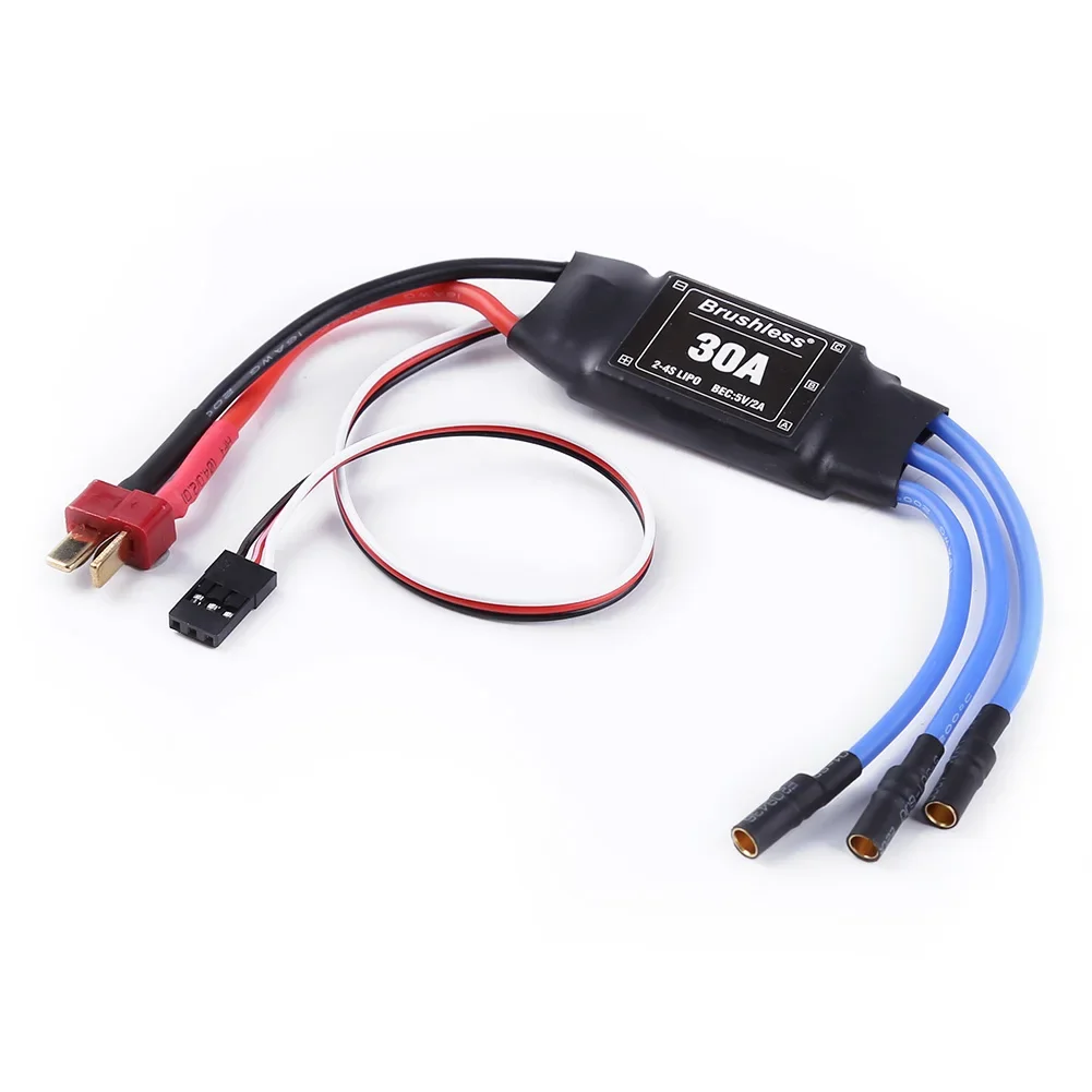 Регулятор скорости бесщеточного двигателя XXD 30A 2-4S ESC RC BEC T-rex 450 V2 вертолетная