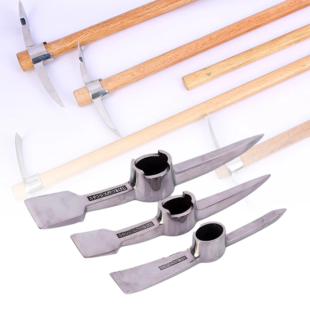 

0.5/0.8/1.5lb Pickaxe Outdoor Camping Mountain Mattock Stainless Steel Mini Head For Gardening Garden Pick Hand Tools