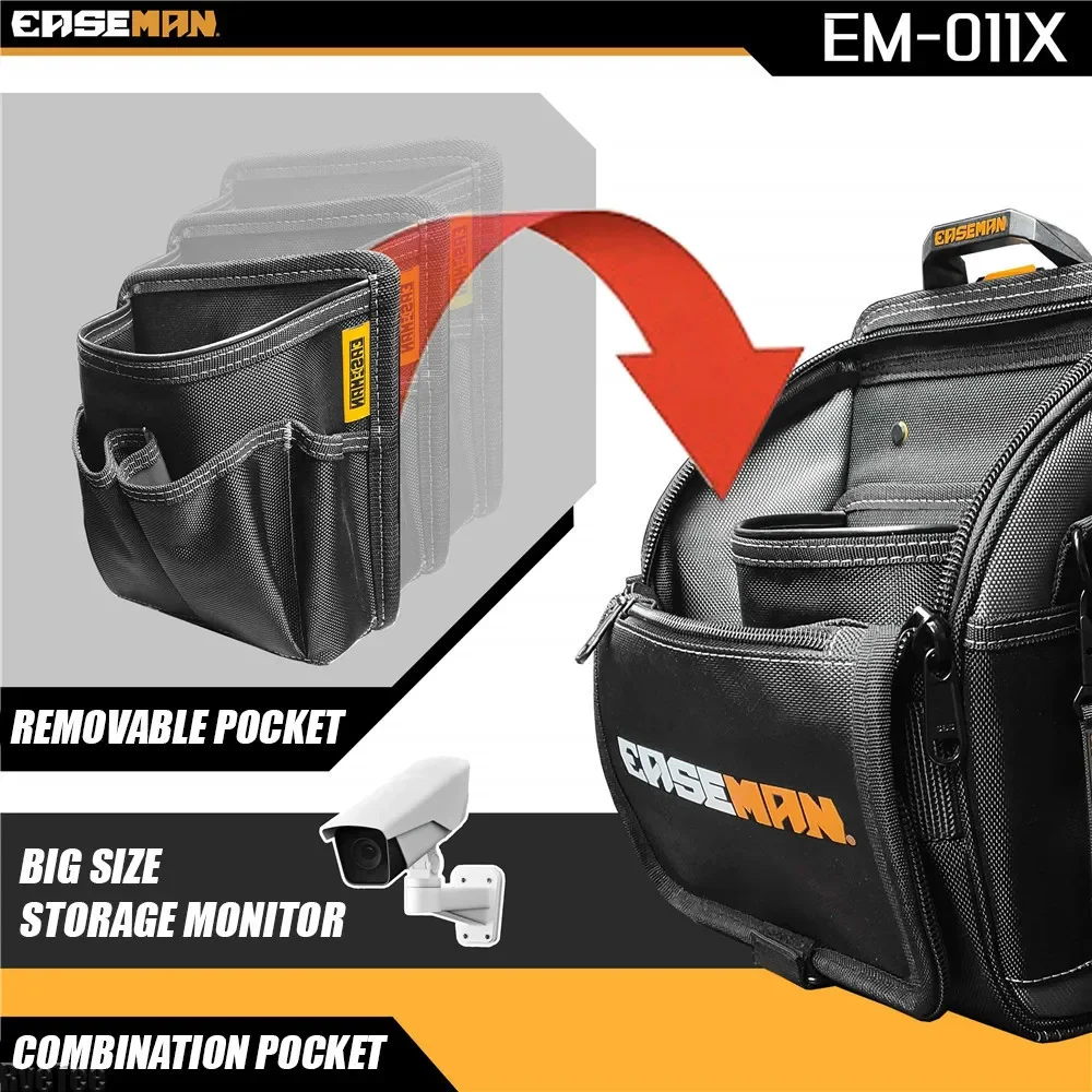 EASEMAN сверхмощная 1800D быстроподвесная сумка для инструментов с застежкой-молнией