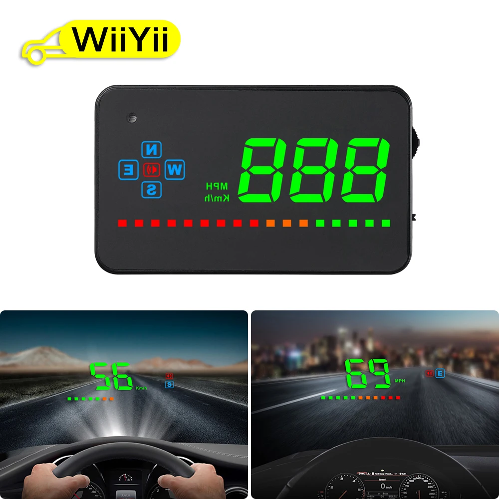 

WiiYii A2 Auto GPS HUD Display Speedometer Windshield Project Head Up Display Car Electronics Accessories All Car Can Be Used