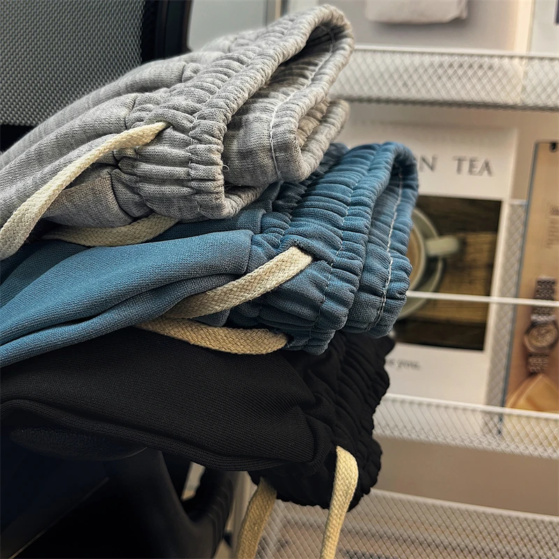 Summer Casual Shorts Ins Tide Brand Solid Color Loose Straight Drape Five-point Sports Pants Five-point Pants Trendy Ins