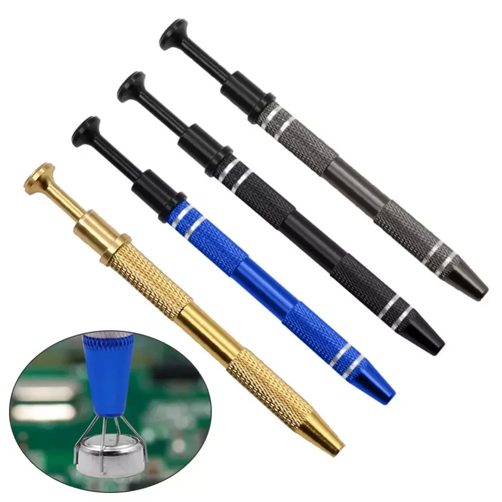 

IC Chip Extractor Electronic Component Parts Gripper Screw Picker Tweezers Metal Grabber Tweezers Hand Tools Set