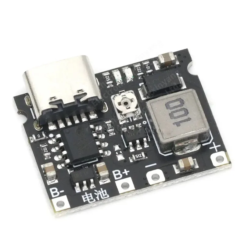 Li-ion 18650 3.7V 4.2V charger board Buck step up USB Type-C 2A lithium battery fast charge module