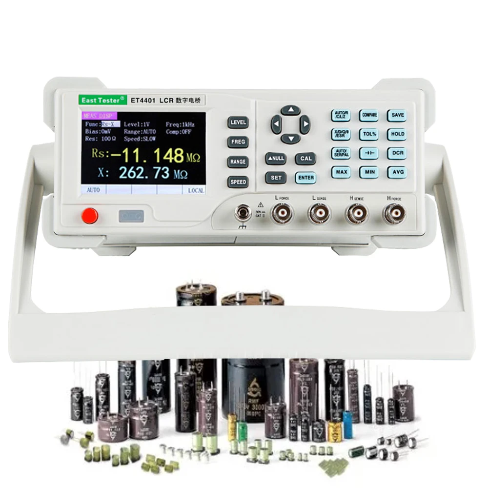 

Настольный Цифровой Измеритель LCR ET4401 ET4410, светодиодный мостовой тестер, инструмент для измерения емкости, сопротивления, индуктивности, ...