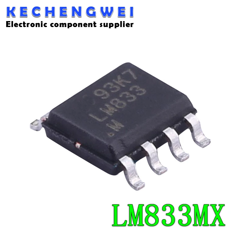 

10 шт. LM833M SOP-8 LM833MX SOP8 LM833 SOP
