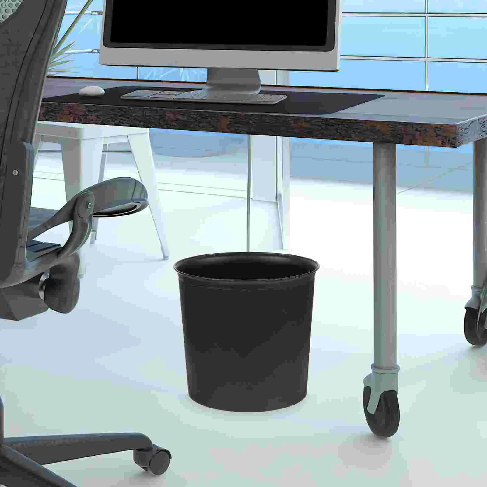 

Wastebasket Bedroom Garbage Can Trash Office Trashcans Bathroom Square Bucket Plastic Bin Oval