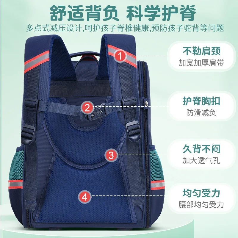 Cartoon 6-12 Year Old child's School Bag Set for Boy Fashion Cute School Backpack Starting School backpack for boys kids bag