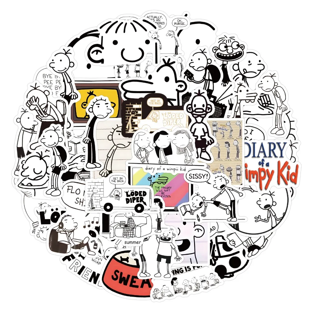 

Набор стикеров Diary of a Wimpy Kid 50 шт.