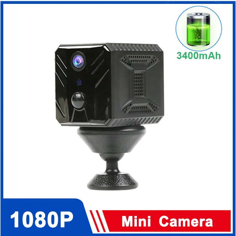 100% Беспроводная Скрытая мини-камера Wi-Fi IP 1080P HD ночное видение ИК Обнаружение