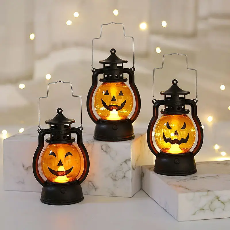 Светодиодный ночсветильник в стиле ретро для Хэллоуина Лазерная лампа с маслом