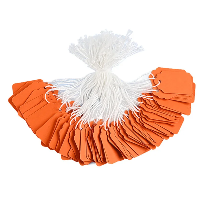 

Цветные бумажные бирки для украшений