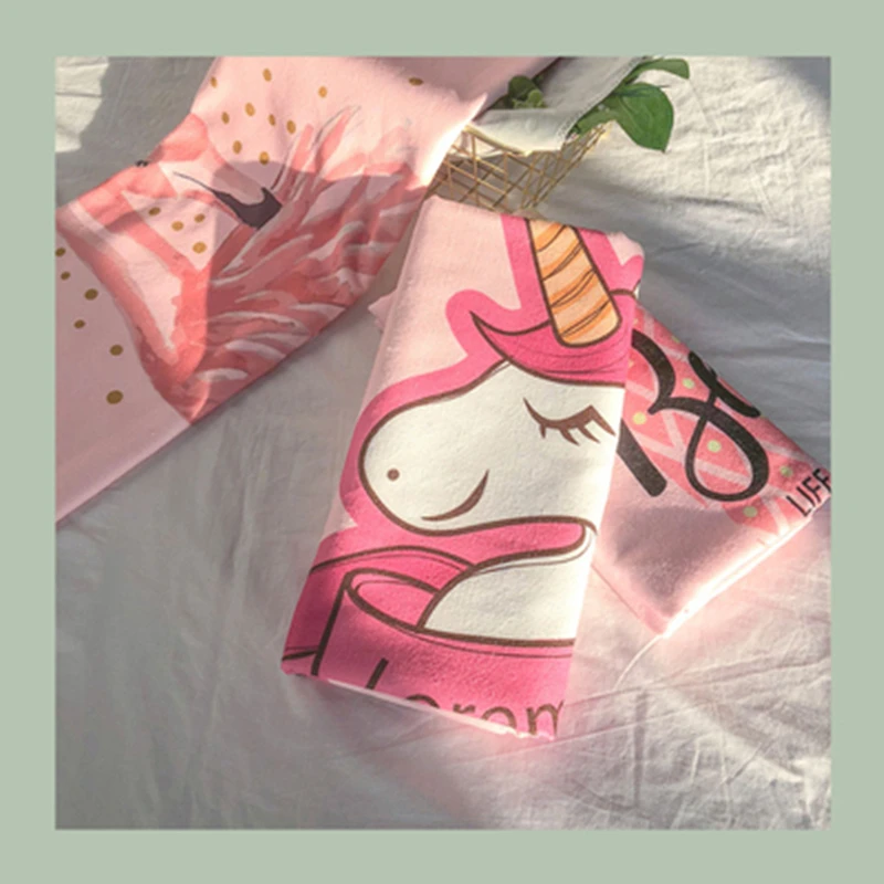 

Women's Beach Towel Flamingo Unicorn Bath Towels Printed Microfiber Towels For The Beach Spa Towel Quick Dry Swimming Towel