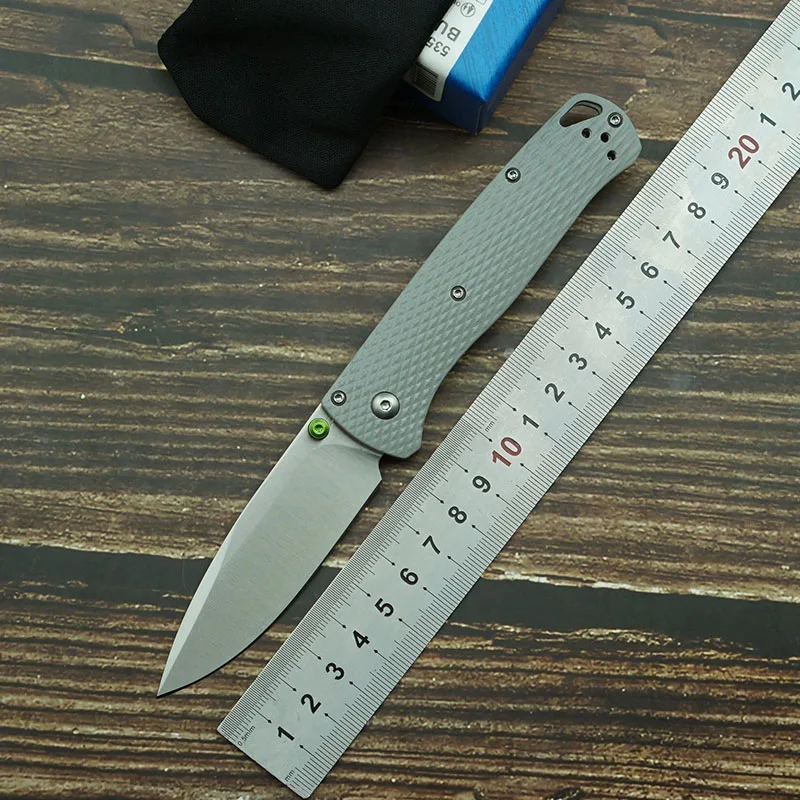 

LEMIFSHE New 535 535BK Folding Knife Mark 20CV Blade G10 Handle Outdoor Camping Survival Kitchen Multifunctional EDC Tool