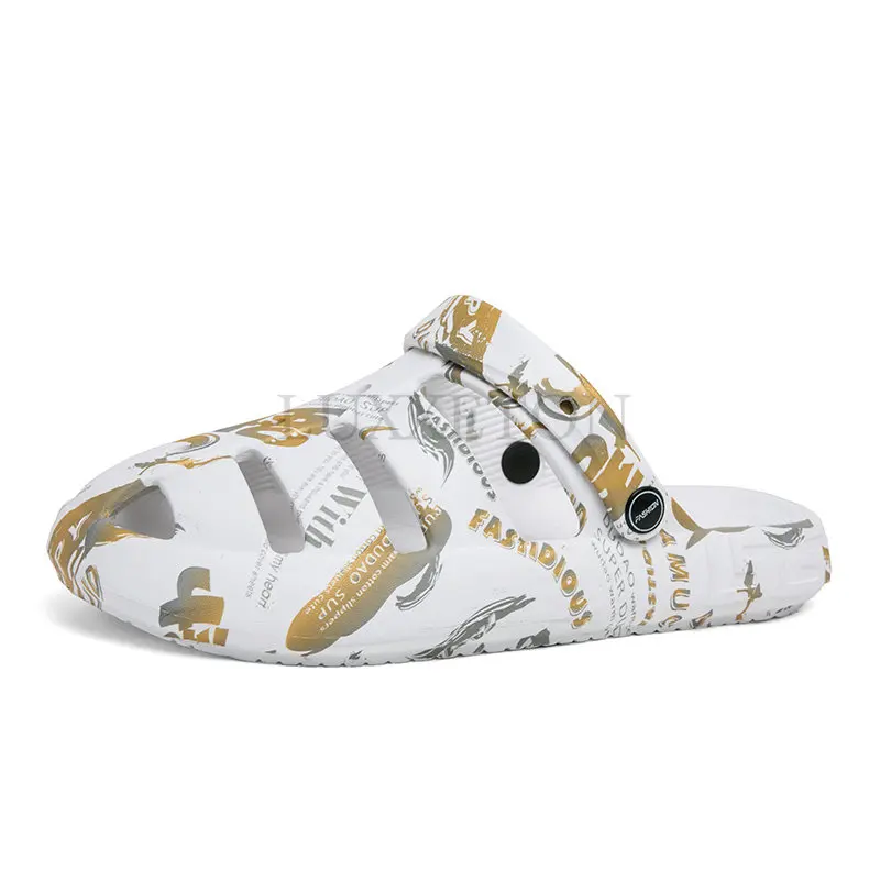 

Summer Men Slippers Platform Outdoor Sandals Clogs Beach Thick Sole Slippers Flip Flops Home Slippers Couple Casual Shoes