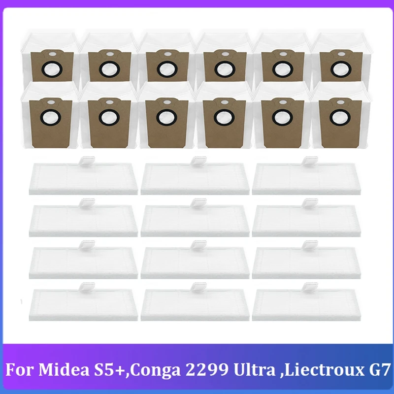 24 шт. запасные части для пылесоса Midea S5 + Plus Conga 2299 Ultra Home X-Treme Genesis