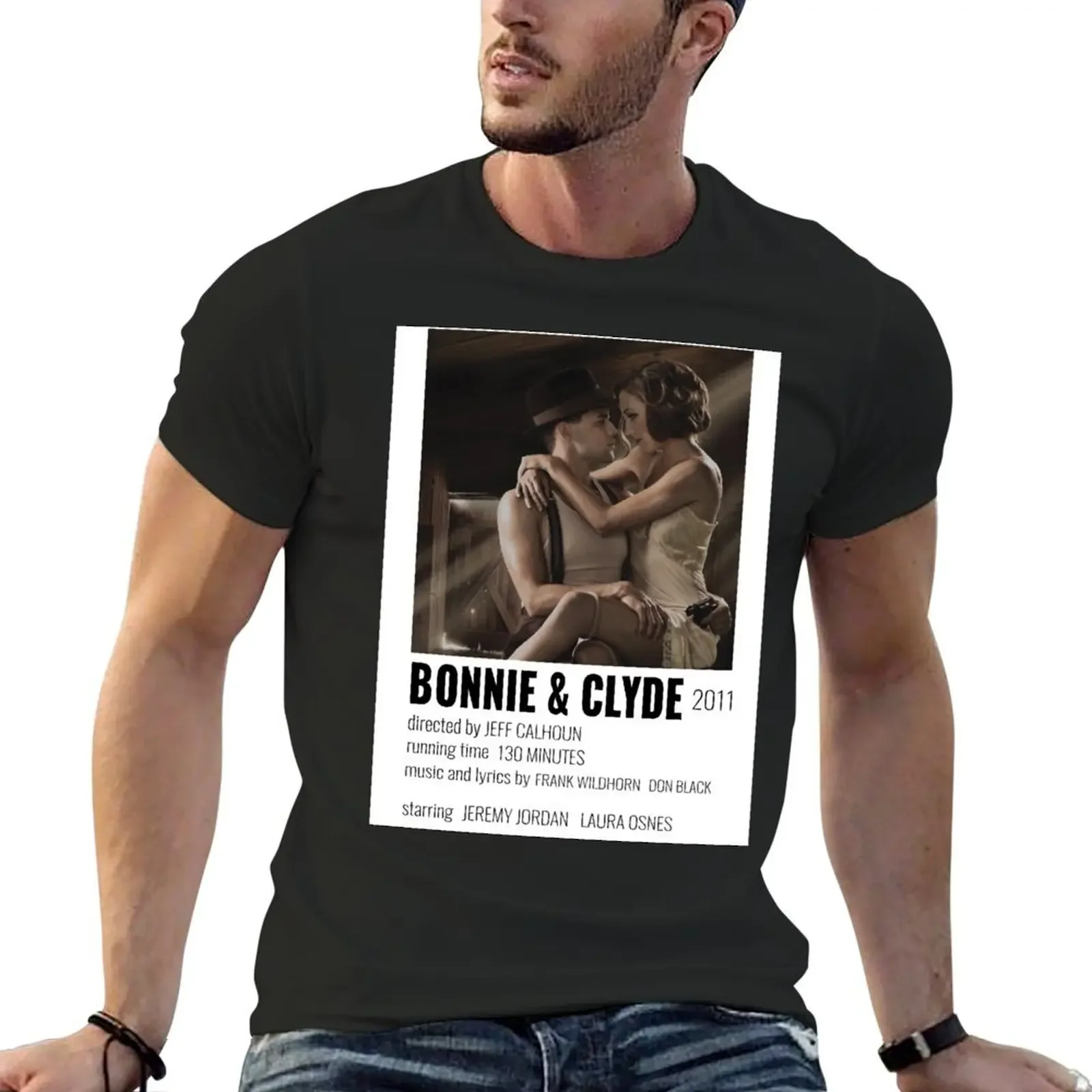 Футболка с музыкальным плакатом Bonnie and Clyde дешевые вещи возвышенная винтажная
