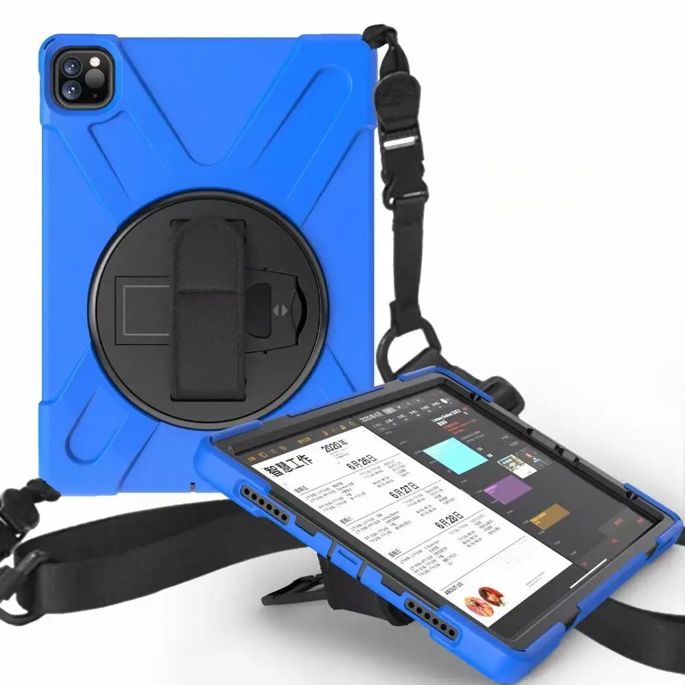 

Cover For iPad Pro 11 2018 Shockproof Case Fund For iPad Pro 11 2020 Ultra Thin TPU Hard PC Tablet Case Strap + pen