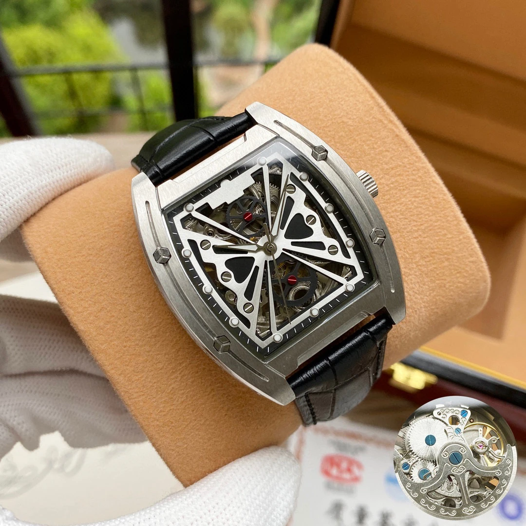 

2022 New 43mm Men's Watch Movement Haute Couture Automatic Mechanical Watch 316 Stainless Steel Imported Leather Strap