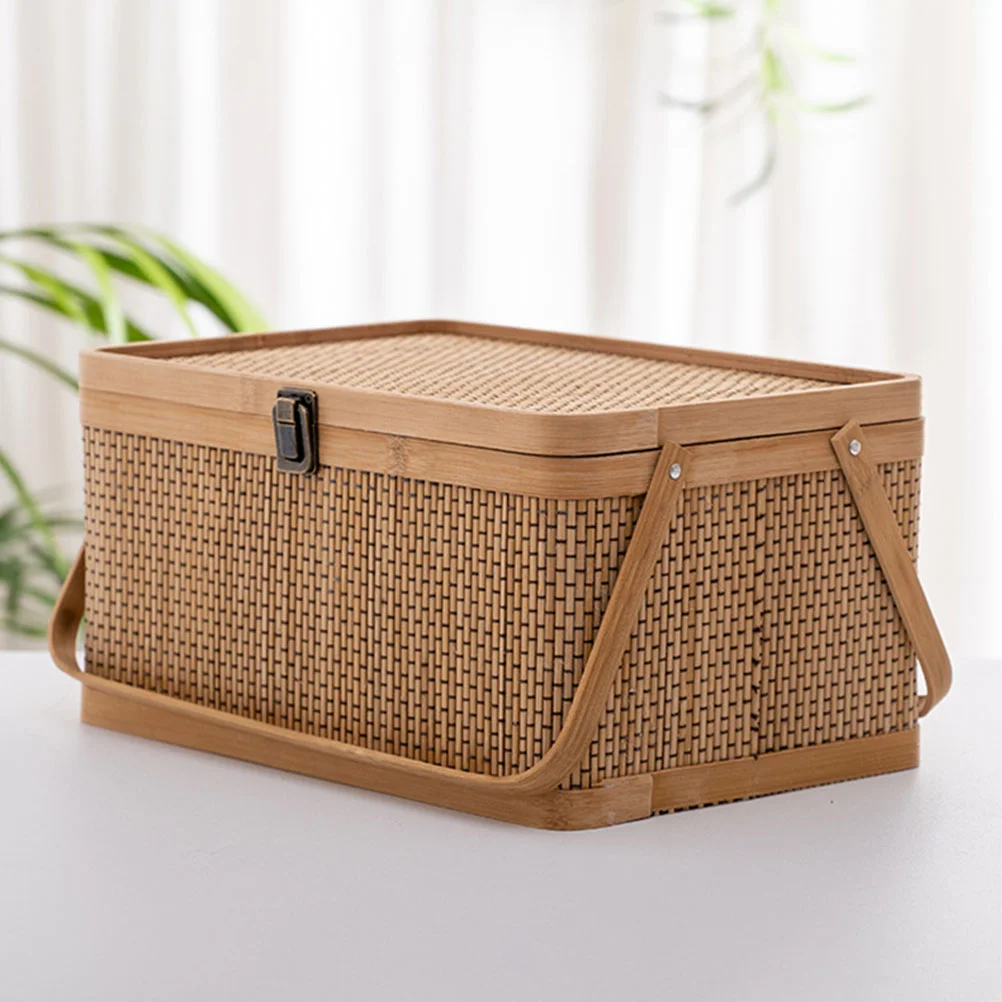 

Egg Storage Basket Gift Packaging Food Handheld Wrapping Container Woven Baskets