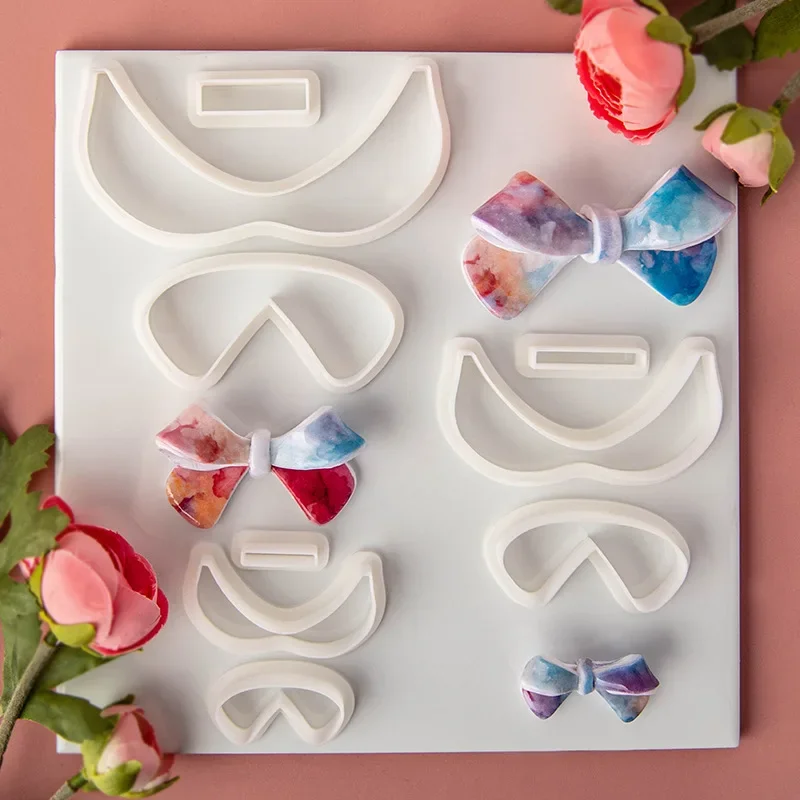 2 шт./3 шт./набор формочки для сережек и бантов из полимерной глины