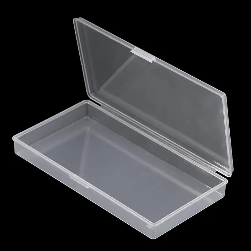 

Clear Lidded Small Plastic Box For Trifles Parts Tools Storage Box Jewelry Display Box Screw Case Beads Container New