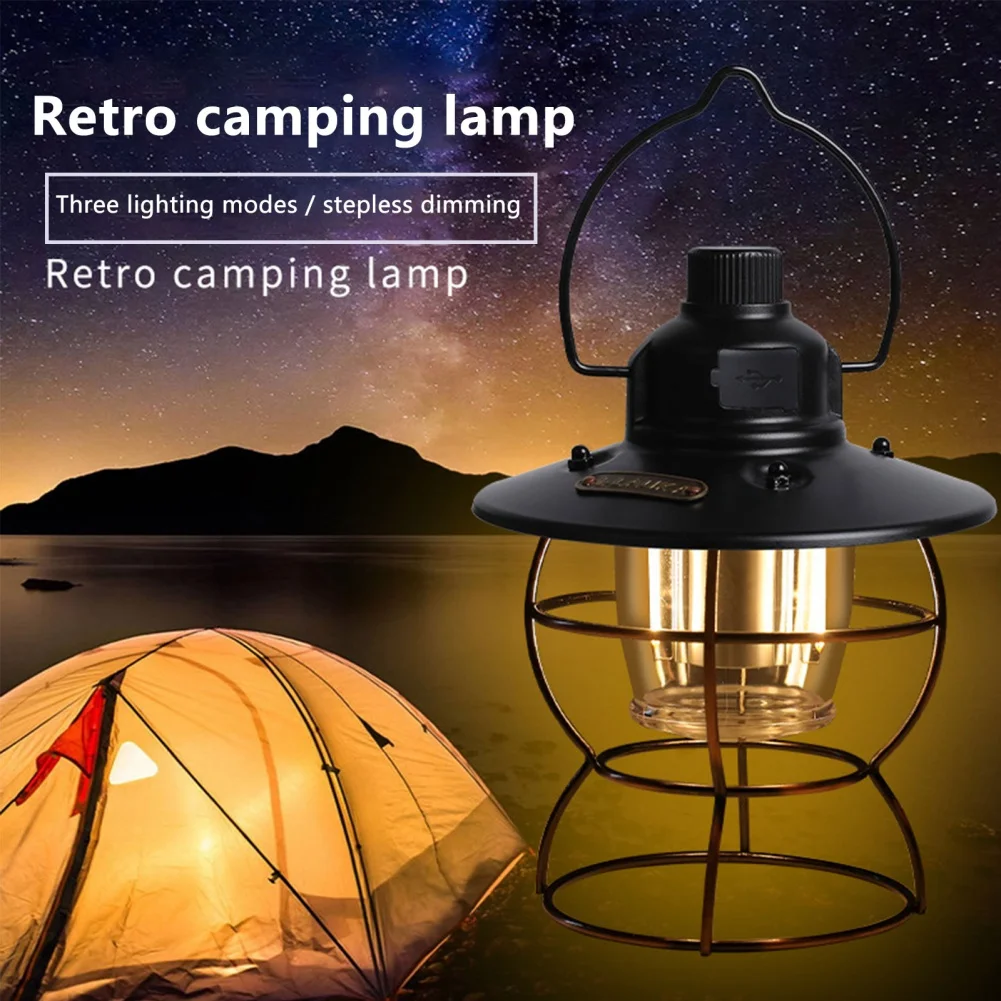 

Waterproof Portable Lantern Camping Hiking Fishing Battery Powered LED Light 2000maH Night Lamp Outdoor Traveling