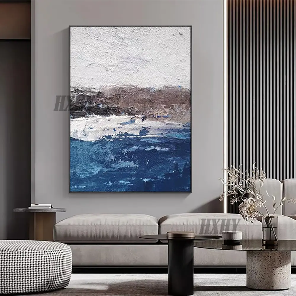 

Free Shipping Handmade Abstract Oil Painting Modern Canvas Art Decorative Knife Landscape Paintings For Living Room Wall Decor