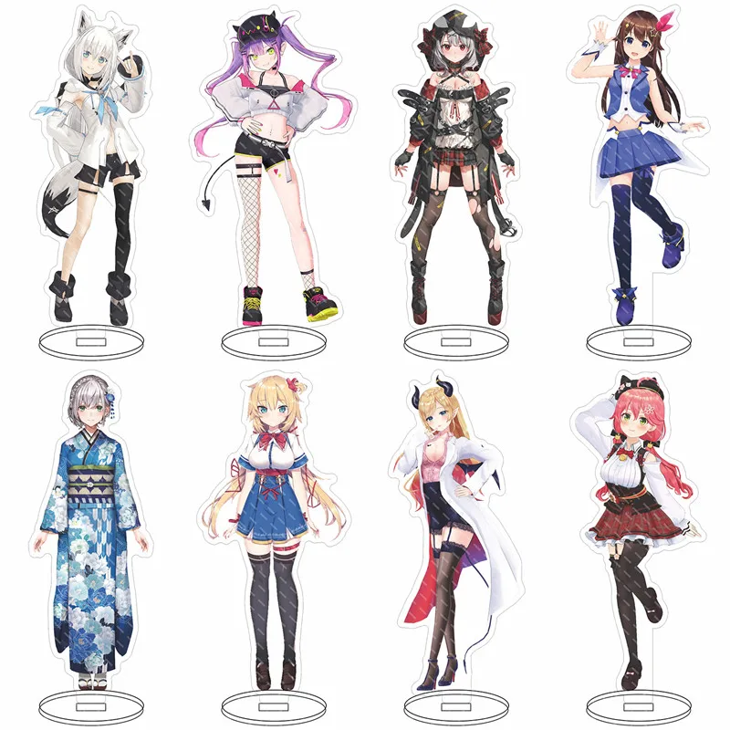 

Japan Anime Hololive Vtuber Acrylic Model Stand Usada Pekora Uruha Rushia Hosimati Suisei Inugami Statues Toy Sculpture Figure