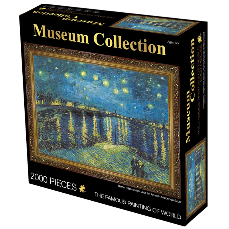 

Puzzle 2000 Pieces Van Gogh Painting Large Size Jigsaw Adult Gift Famous Museum Collection Home Decoration Crafts Wholesale