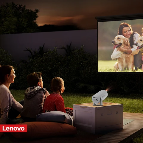 Портативный проектор Lenovo 4K 100 м Android 12 WIFI 6 TOF без семян с автофокусом, уличный проектор с лучом Full HD, домашний кинотеатр hy300 проектор