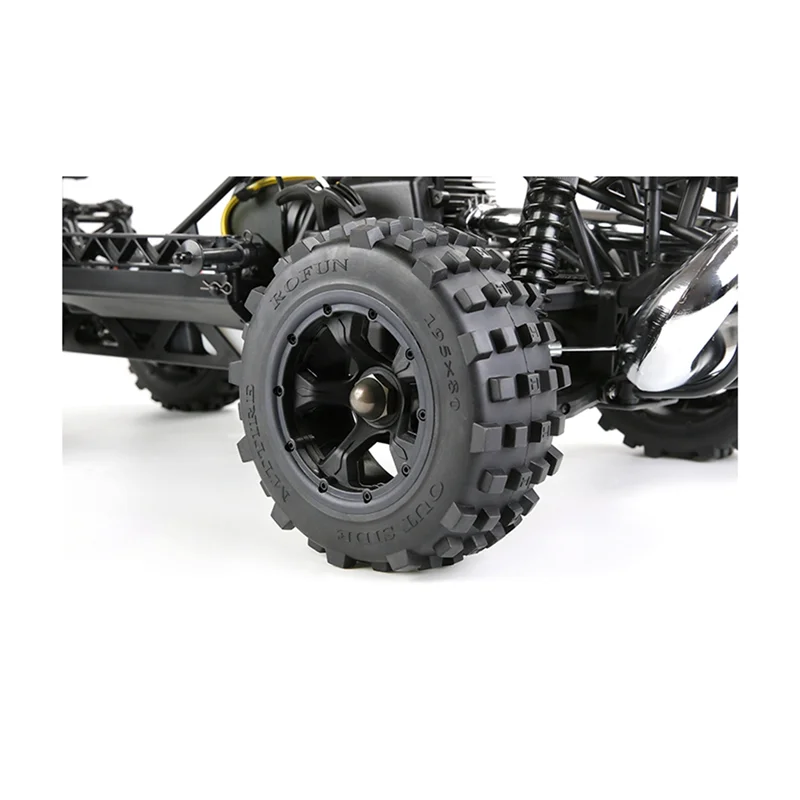 

Off-Road Car Rear and Front Tyres for 1/5 HPI ROFUN BAHA ROVAN KM BAJA 5T/5SC/5FT Rc Car Toys Parts,Black