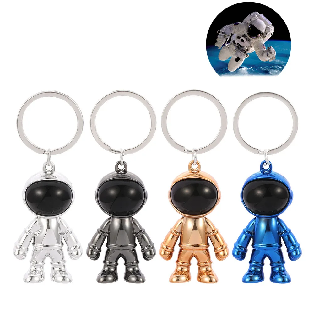 

Astronaut Keychain Film Television Peripheral Pendant 4 Colors Space Robot Key Ring Personality Pendant cCreative Car Keychain