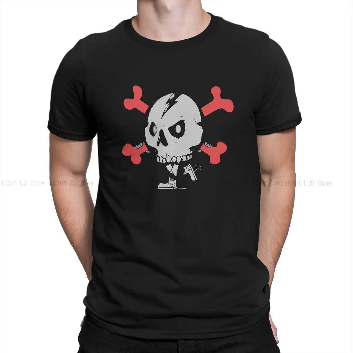 

Skull TShirt For Male Running Fitness Sports Clothing Fashion T Shirt Soft