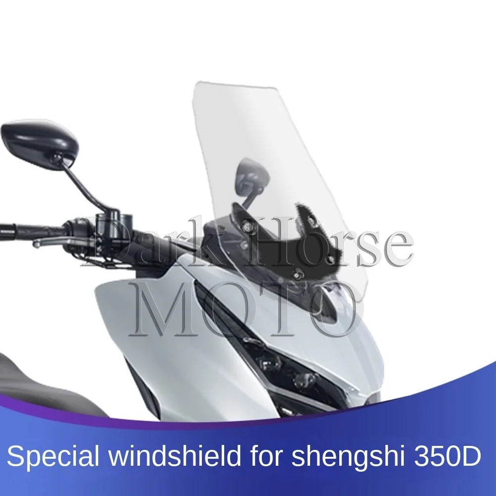 

Motorcycle Heightened Windshield And Widened Plate Chest Protector And Rain Shield FOR ZONTES ZT350-D 350D