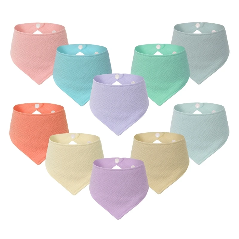 

Toddler Burp Cloth Teething Bib High Absorb Cotton Neck Scarf Soft Breathable Nursing Bibs Newborns Feeding Essential