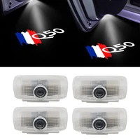 2 pieces led car door welcome light hd projector lamp warning light for infiniti q50 2013 2020 2021 logo laser spot light