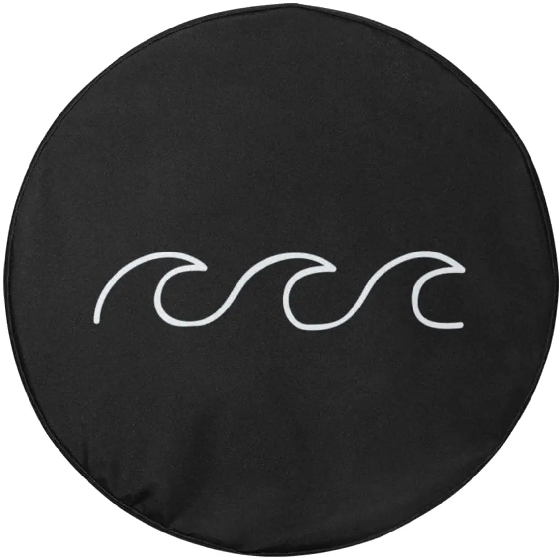 

Salt Life Minimal Ocean Waves - Spare Tire Cover for Women Compatible with Jeep Wrangler, Cars, RV, Camper, and More (with Backu
