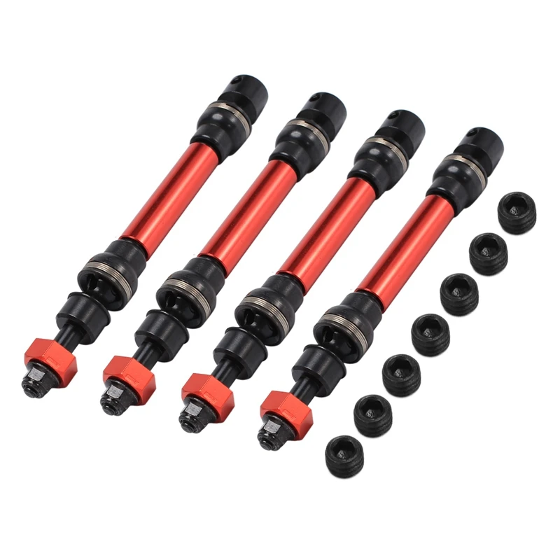 

4Pcs Metal Steel Front And Rear Drive Shaft CVD For Arrma 1/10 Typhon SENTON Granite VORTEKS Big Rock Upgrade Parts