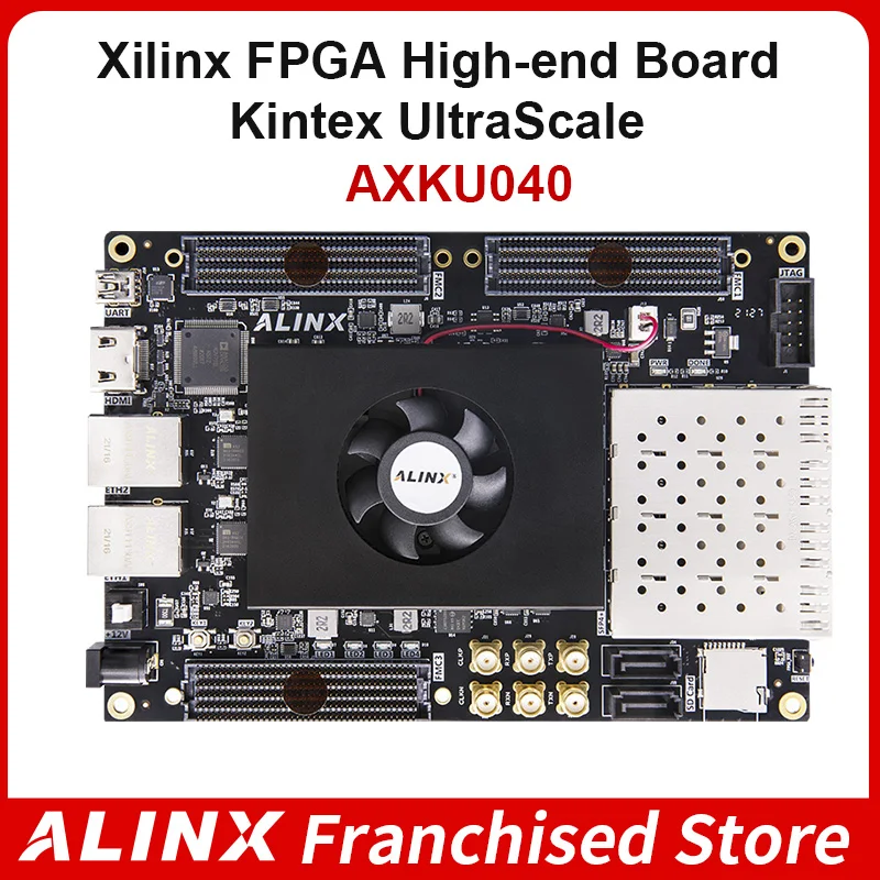 

ALINX AXKU040 Xilinx Kintex UltraScale KU040 XCKU040 FPGA Development Board Video Processing 4GB DDR4 4x10G SFP FMC HPC