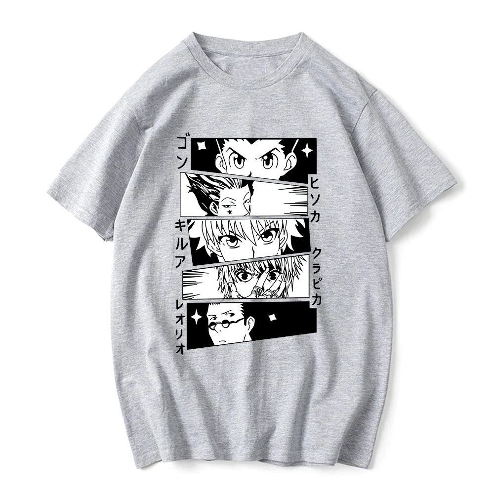 Футболка Hunter X футболка с изображением гона и Киллы аниме мультфильм одежда в